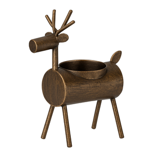 Nuevo Portavelas Metálico para Velas de Té con Diseño de Reno, Decoración Navideña para el Hogar - Product Image 6