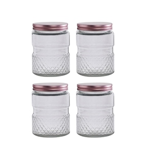 Juego de frascos de vidrio de diseño moderno, frascos herméticos de 750 ml, recipientes de almacenamiento para cocina, frascos de vidrio para alimentos, frascos para velas con tapa - Product Image 1
