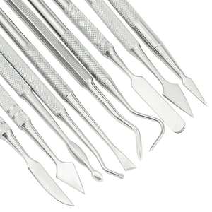 12 Pcs Manual Stainless Steel Dental Wax Carving Tools Set with Ergonomic Grip and Surgical Instruments by <b>Blush</b> surgical - Product Image 2