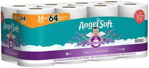 Angel Soft, Papier toilette parfumé en tube avec parfum de lavande fraîche, rouleaux géants 2 plis, lot de 16 - Product Image 4