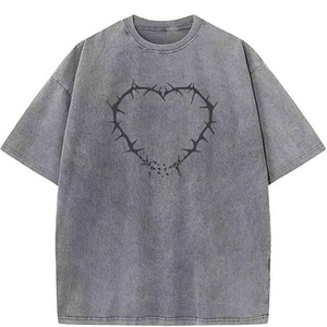 Camiseta de Hombre de Cuello Redondo, Corte Regular, Poliéster/Algodón, Estilo Hip Hop, Antiarrugas, Transpirable, de Secado Rápido, Lisa, Venta al Por Mayor - Product Image 2