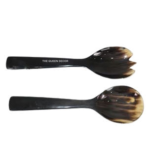 Ensemble de couverts personnalisés en corne, durables, pour service de table, cuisine, salle à manger, cadeau, finition miroir - Product Image 1
