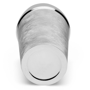 Textured Silver Cocktail Shaker Featuring A Detailed Pattern And Sleek Metallic Finish Stylish <b>Bar</b> <b>Tool</b> Built For Mixing Drinks - Product Image 6