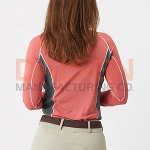 Women Equestrian <b>Base</b> <b>Layer</b> <b>Long</b> <b>Sleeve</b> Breathable Quick Dry Horse Riding Shirt Autumn Winter Stretch Comfort OEM - Product Image 2