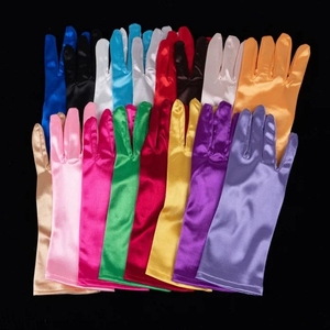 Guantes de Etiqueta de Piel Cortos al por Mayor para Mujer, Anti-Pilling, Táctiles, Elásticos, Coloridos, para Invierno y Noche - Product Image 1