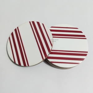 Luxury Resin Inlay wood <b>Coaster</b> with Black and White Lining Pattern for Enhancing Table Beauty Decorative <b>Drink</b> <b>Coasters</b> Set 4pc - Product Image 4