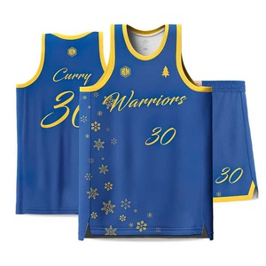 Camiseta de Baloncesto de los Warriors para Hombre, Sin Mangas, Sublimada, Azul y Amarilla, Curry 30, Secado Rápido, para Todas las Temporadas, Ropa Deportiva de Equipo - Product Image 1