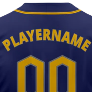 Camiseta de Béisbol Azul Marino de Manga Corta con Botones, Uniforme de Equipo Personalizado, Camisa Deportiva Transpirable de Poliéster - Product Image 5