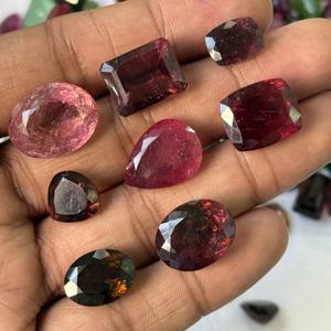Pierres précieuses en tourmaline naturelle multicolores facettées, formes et tailles variées, vente en gros de tourmaline en vrac pour bijoux fins - Product Image 4