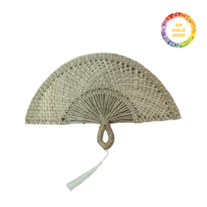 Ventilador de mano de hierba marina más vendido: solución portátil de refrigeración para bodas al aire libre y eventos festivos. Precio. - Product Image 2