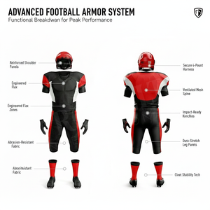 Custom Printed Sportswear Football Uniform Jersey Pants Combination Professional Apparel Safety Padded Practice Football Kit - Product Image 2