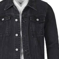 Veste en jean d'hiver élégante pour hommes, décontractée, en coton de haute qualité, patchwork, réversible, avec logo personnalisé, vente chaude, OEM, vente en gros
