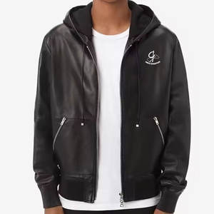 Mode Urbaine OEM Conception Personnalisée Hommes Cuir Capuche Hiver Design Classique Doux Respirant Écologique Nouveau Style - Product Image 1