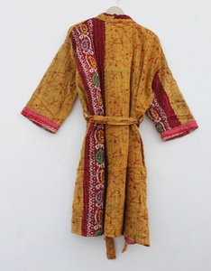 Nouvel arrivage de manteau Kantha vintage veste Kimono pour femmes en coton fait à la main longue fabrication élégante conception Kantha vintage - Product Image 6