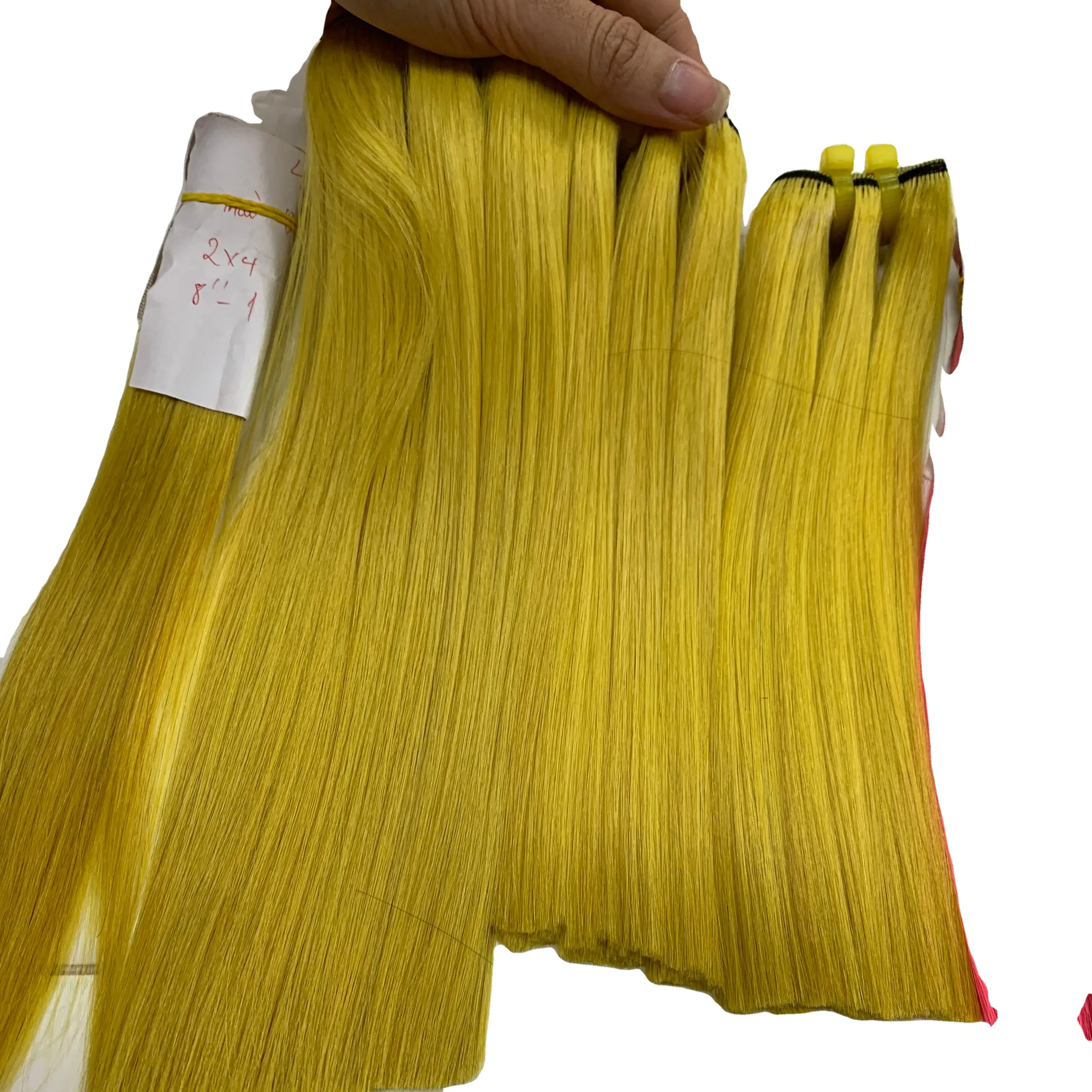VIET NAM Welf capelli grezzi vergine capelli umani doppio disegnato migliore qualità di colore chiaro da Livihair company in Vietnam