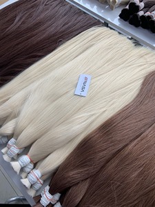 Prix de gros Extensions de cheveux en vrac Cheveux humains vierges vietnamiens Double noyade 100 grammes Couleurs claires 30 pouces - Product Image 3