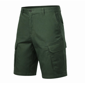 Pantalones Cortos Cargo Color Caqui para Hombre, Pantalones Cortos de Trabajo de Algodón, Multibolsillos, Casuales, Tácticos, para Senderismo al Aire Libre - Product Image 3