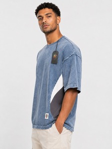 T-shirt personnalisé pour homme, 200 grammes, 100% coton, uni, écologique, tricoté, séchage rapide, coupe classique, lavage à l'acide, streetwear, col rond - Product Image 3