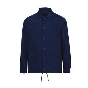 OEM Custom logo Mens <b>Coach</b> Jacket Classic Windbreaker Relaxed Fit Snaps Blank Coat Lapel Collar Plain <b>Coach</b> Jackets Windbreakers - Product Image 1
