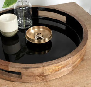 Wholesale Exclusive Mango Wood Serving Tray with Comfortable Handle <b>Clear</b> Finished Luxury <b>Table</b> Decor for Home Serving Dishes - Product Image 3