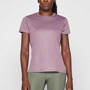 Soldes d'été : T-shirts pour femmes, unis, 100% coton, col rond, coupe slim, décontractés - Product Image 4