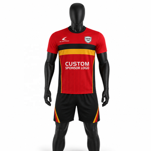 ชุดเสื้อฟุตบอลผู้ชายแบบ OEM พร้อมกางเกงและถุงเท้า ชุดฟุตบอลแบบซับลิเมชั่น แห้งเร็ว ชุดยูนิฟอร์มฟุตบอลสำหรับผู้ใหญ่ - Product Image 4