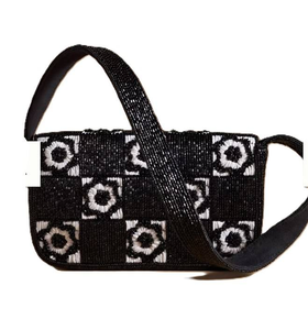 Bolso de Mano Personalizable con Bordado Floral y Cuentas, Diseño Moderno, Impresión Tipográfica, Bolso Bandolera de Lujo - Product Image 1