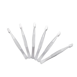 1Pcs Straight Tip Stainless Steel Eyebrow Tweezers for Philately <b>Stamp</b> Collectors Reusable Luxury <b>Hand</b> Tools - Product Image 4