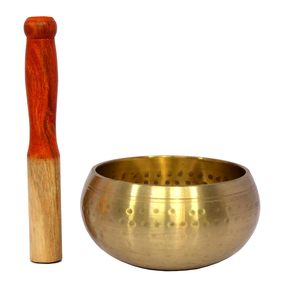Cuenco Tibetano Hecho a Mano con Golpeador de Madera, Cuenco de Meditación y Oración, Instrumento Budista de Sanación por Sonido para Yoga y Mindfulness - Product Image 2