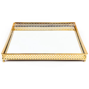 Bandeja Decorativa de Diseño Atractivo, Bandeja de Servicio de Aluminio de Alta Calidad a Bajo Precio, Multifuncional - Product Image 3