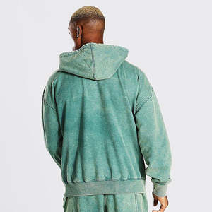 Sudadera con Capucha de Algodón 100% Lavado al Ácido, Estilo Urbano Personalizado para Hombre y Mujer - Product Image 2