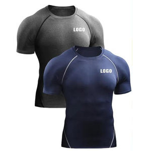 Novedades, Camiseta Deportiva Personalizada para MMA BJJ, Spandex/Poliéster, Anti-UV UPF50+, Secado Rápido, Transpirable, Ecológica, Ropa para Hombre - Product Image 3