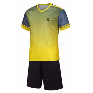 ชุดยูนิฟอร์มฟุตบอลชายแบบสปอร์ต เสื้อเจอร์ซีย์และกางเกงขาสั้นแห้งเร็ว ซับเหงื่อได้ดี เหมาะสำหรับการฝึกซ้อม การแข่งขันกลางแจ้ง และการแข่งขันทัวร์นาเมนต์ - Product Image 2
