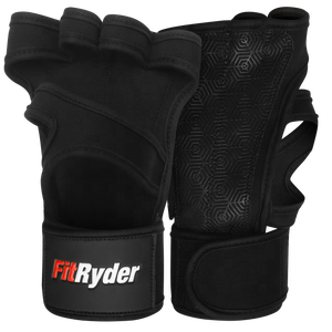 Guantes de gel antideslizantes personalizados para levantamiento de pesas, guantes acolchados para gimnasio, soporte de muñeca, correas largas, transpirables, entrenamiento de levantamiento de pesas - Product Image 1