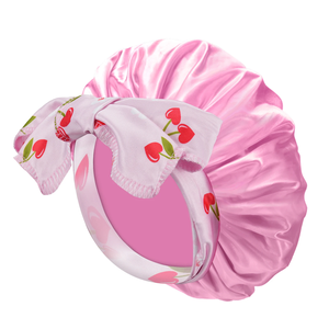 Gorro de Dormir para Bebé con Lazo de Seda, Gorro de Satén para Niños y Niñas, Gorro de Noche para Niños - Product Image 2
