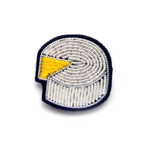 Broche en tissu 3D personnalisée, brodée à la main avec fil de bullion, motif animal, pour blazer, badge de poitrine, écusson brodé à la main - Product Image 5