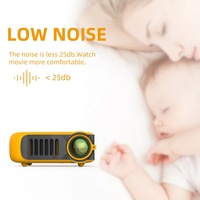 Alston — Mini-projecteur Portable numérique LED A2000, 1080P, 23 langues, 1000 Lumens, projecteur de poche, faible bruit, pour enfants