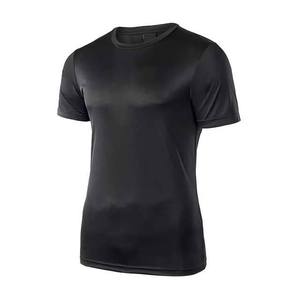 High Street Style Eco-Friendly Quick Dry Cotton Breathable Short Sleeve T-<b>Shirt</b> Plus Size Crew Neck Solid Knitted Sporty T-<b>Shirt</b> - Product Image 5