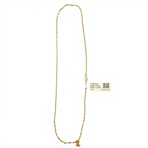 22K Solid Gold Fancy Link Chain 1.43g Minimalist Daily Wear <b>Necklace</b> <b>Delicate</b> Gold Jewelry For Women High Quality Real Gold - Product Image 2
