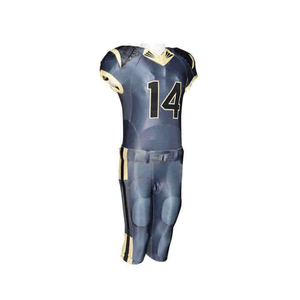 Uniforme de football américain personnalisé 240 GSM 100% polyester, gestion de l'humidité, vêtements d'équipe sublimés - Product Image 6