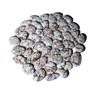 Lot de cabochons en jaspe cheval sauvage faits à la main, pierres précieuses naturelles de formes variées pour la fabrication de bijoux, en vrac, 20-45mm, 8-12g - Product Image 1