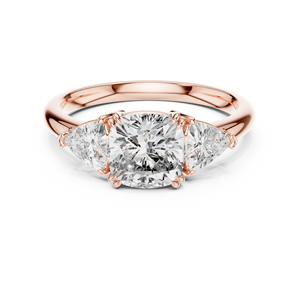 Conjunto de Diamantes Cultivados en Laboratorio Certificados de 1 3/4 Quilates, Corte Cojín, Oro Amarillo de 18 Quilates, Chapado en Rodio de Lujo, Regalo de San Valentín, Anillo de Compromiso, PRECIO ACCESIBLE - Product Image 6