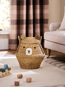 Panier de rangement artisanal Bear Natural Bertie Bear, panier de rangement en gros, écologique, fabriqué au Vietnam - Product Image 3