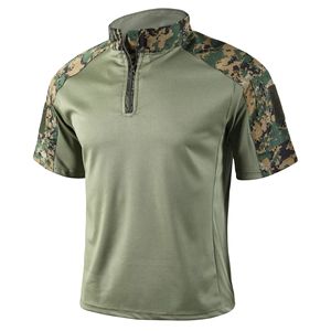 New Men's Tactical Tshirt Summer Outdoor Half Sleeve <b>Polyester</b> <b>Shirt</b> - Product Image 1