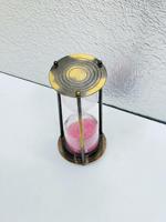 Reloj de arena de 6'' de latón macizo con acabado Commando y diseño 3D de animal/ángel |   Pie Decorativo Vintage para Mesa de Graduación