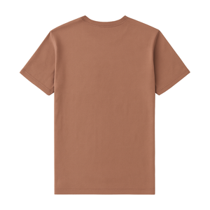 Camiseta Premium para Hombre, 100% Algodón, Bordada, 230g, Color Marrón Claro, Cómoda, Informal, Estilo Urbano, Suave y Transpirable - Product Image 3