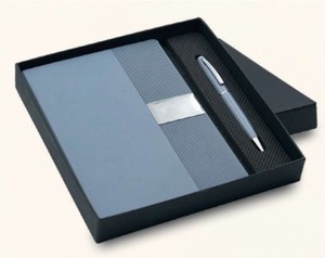 Coffret Cadeau d'Appréciation pour Bureau d'Entreprise : Agendas Exécutifs Personnalisés, Stylos à Bille Coordonnés, Couverture Rigide Élégante - Product Image 3