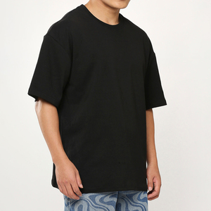 <b>Black</b> Solid Color Wholesale Adult <b>Men's</b> <b>Slim</b> Short Sleeve T-<b>Shirts</b> 100% Cotton/Polyester Custom Printed Logo Breathable - Product Image 2