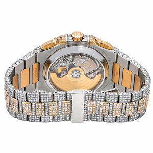 Montre Moissanite Iced Out Série Hip Hop Diamant VVS Acier Inoxydable Verre Quartz Revêtu Bracelet 20mm - Product Image 4
