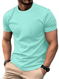 Camiseta con Logotipo Personalizado Estampado para Hombre, Algodón Orgánico Grueso, Cuello Redondo, Talla Grande, Camiseta Lisa Extra Grande - Product Image 6